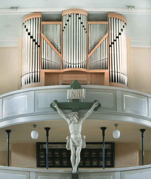 Prospekt der Orgel in der St.-Pauli-Kirche