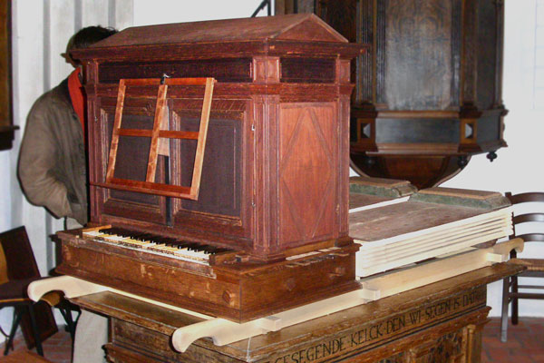 Der Prospekt der Holy-Orgel in Canum.